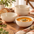 qyrvexul Speckled Ivory Bowls, Set of 4 — family dining scene