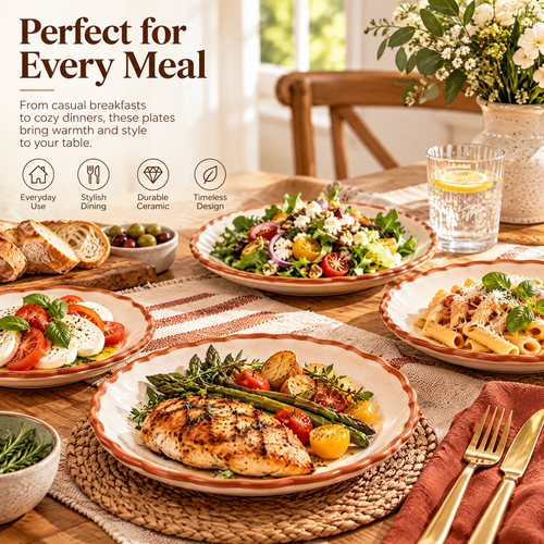 qyrvexul Ivory Scalloped Salad Plates — lifestyle inspiration